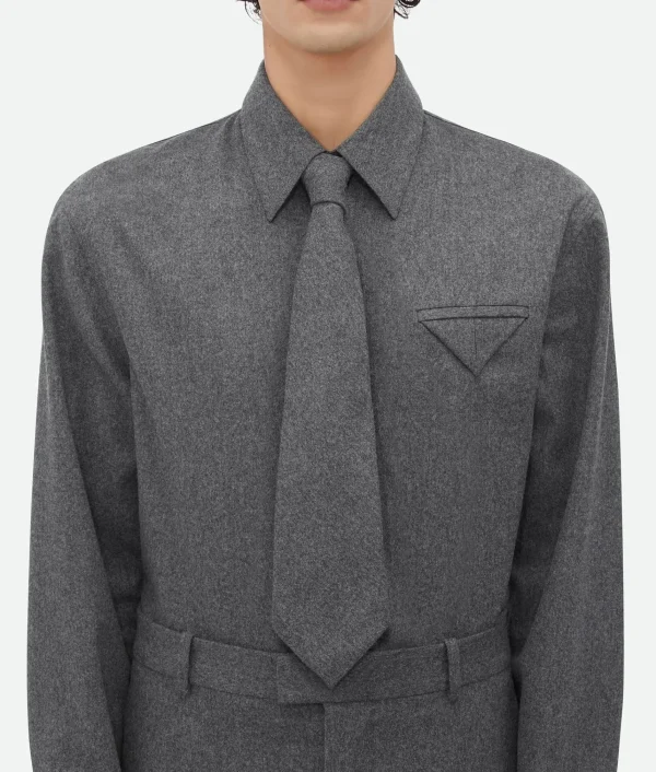 Bottega Veneta Light Wool Flannel Tie> Scarves And Ties