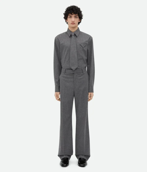 Bottega Veneta Light Wool Flannel Trousers> Trousers And Shorts
