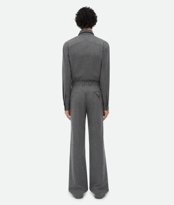 Bottega Veneta Light Wool Flannel Trousers> Trousers And Shorts