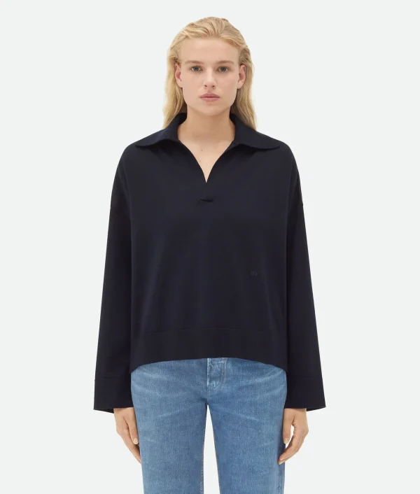 Bottega Veneta Light Wool Polo>Women Knitwear