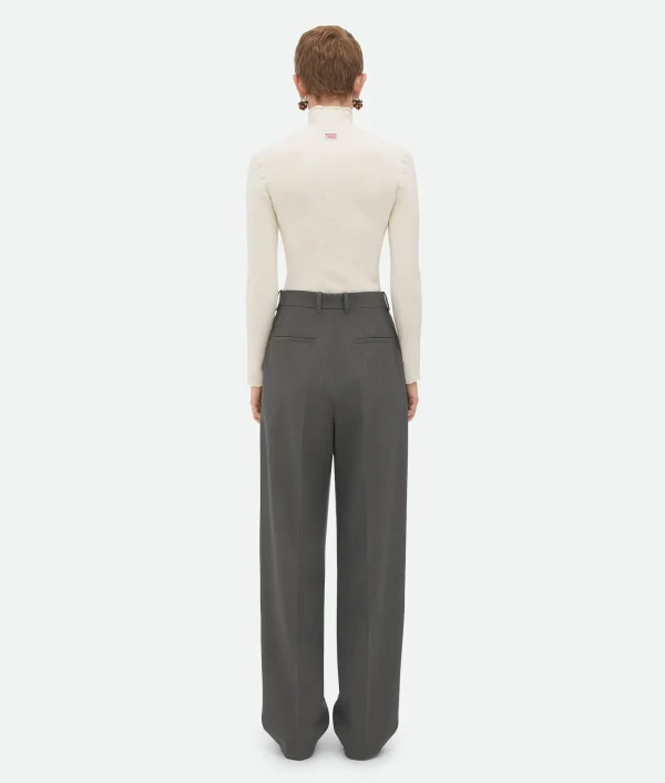 Bottega Veneta Light Wool Trousers>Women Trousers And Shorts