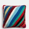 Bottega Veneta Loopy Stripe Knit Cushion> Cushions
