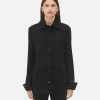 Bottega Veneta Matt Fluid Viscose Jersey Shirt>Women Shirts