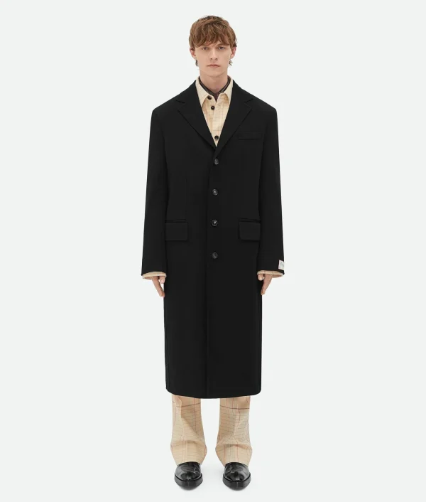 Bottega Veneta Matt Fluid Viscose Jersey Coat> Coats