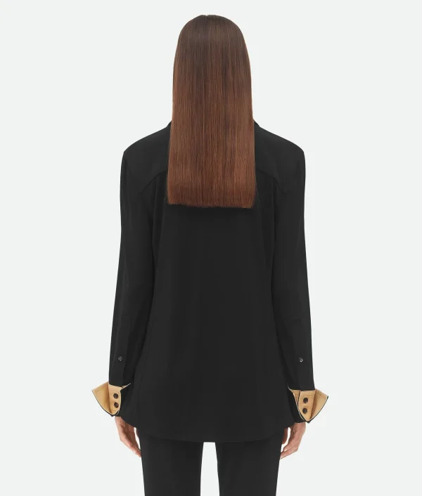 Bottega Veneta Matt Fluid Viscose Jersey Shirt>Women Shirts