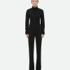 Bottega Veneta Matt Viscose Jersey Flared Trousers>Women Trousers And Shorts