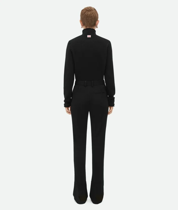 Bottega Veneta Matt Viscose Jersey Flared Trousers>Women Trousers And Shorts