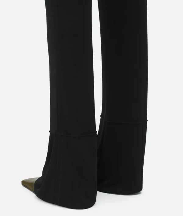 Bottega Veneta Matt Viscose Jersey Flared Trousers>Women Trousers And Shorts