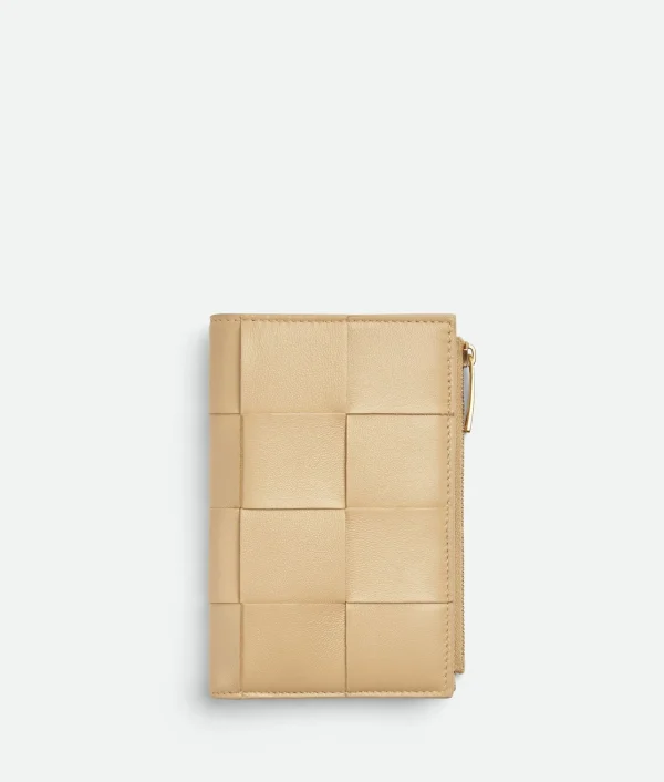 Bottega Veneta Medium Cassette Bi-Fold Zip Wallet>Women Long Wallets