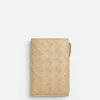 Bottega Veneta Medium Intrecciato Bi-Fold Zip Wallet>Women Long Wallets