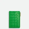Bottega Veneta Medium Intrecciato Bi-Fold Zip Wallet>Women Long Wallets
