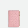 Bottega Veneta Medium Intrecciato Bi-Fold Zip Wallet>Women Long Wallets