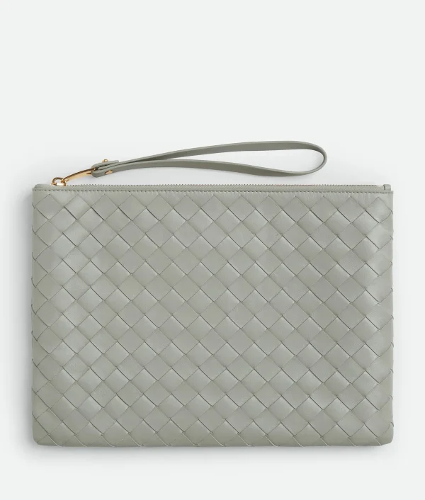 Bottega Veneta Medium Intrecciato Flat Pouch>Women Pouches