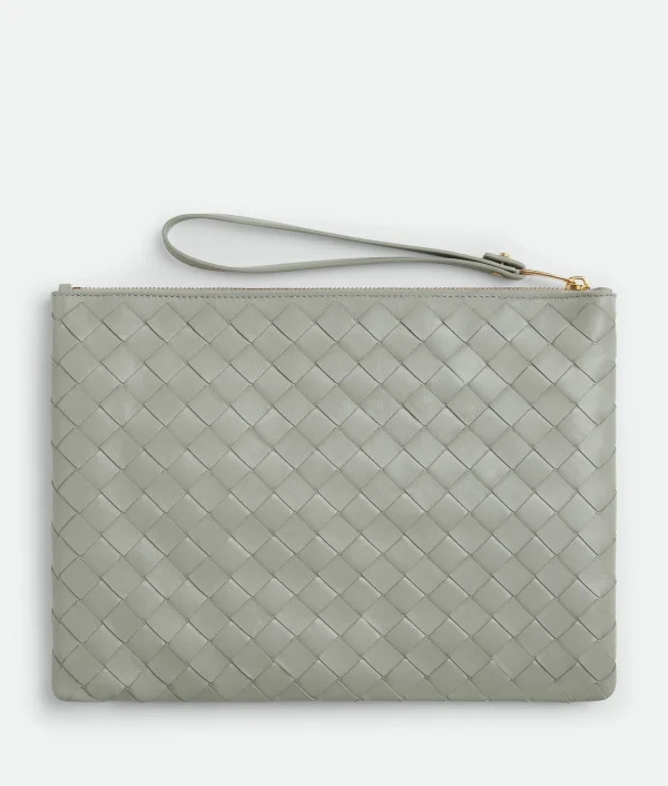 Bottega Veneta Medium Intrecciato Flat Pouch>Women Pouches