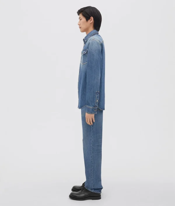 Bottega Veneta Medium Washed Denim Shirt> Shirts | Denim