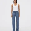 Bottega Veneta Medium Washed High Rise Straight Denim>Women Trousers And Shorts | Denim
