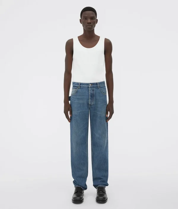 Bottega Veneta Medium Washed Straight Denim> Denim | Trousers And Shorts