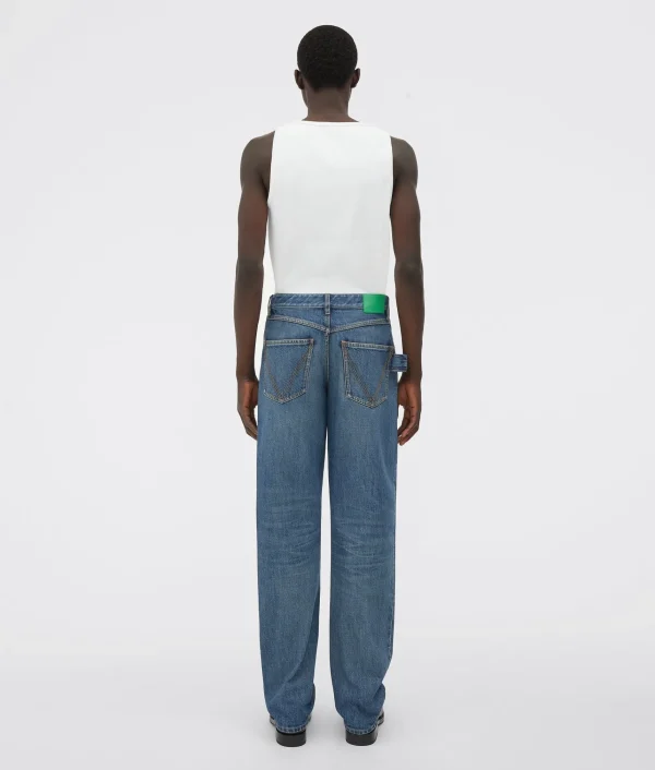 Bottega Veneta Medium Washed Straight Denim> Denim | Trousers And Shorts