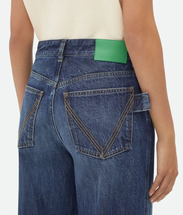 Bottega Veneta Medium Washed Wide Denim>Women Denim