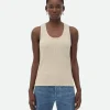 Bottega Veneta Melange Cotton Rib Tank Top>Women Tops And T-Shirts