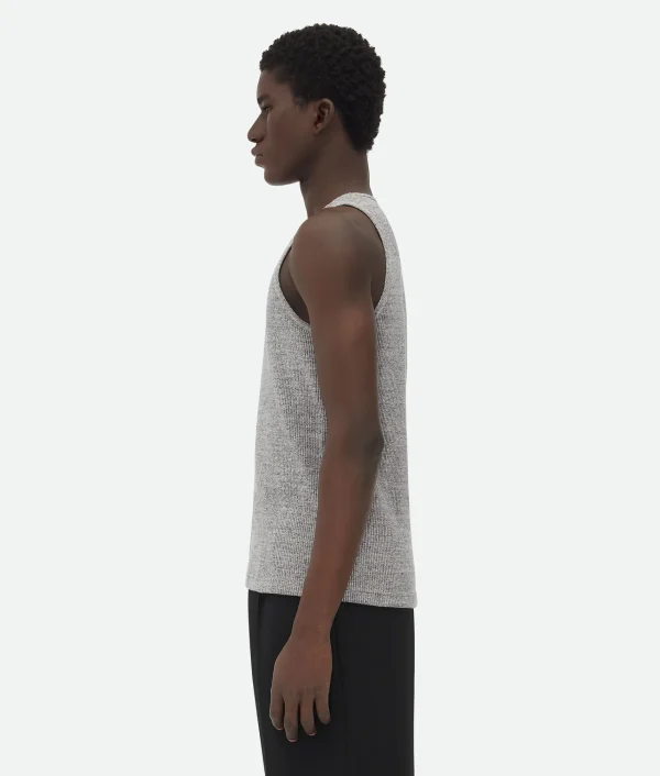 Bottega Veneta Melange Cotton Rib Tank Top> T-Shirts