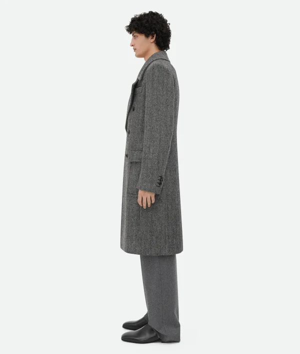 Bottega Veneta Melange Wool Coat> Coats
