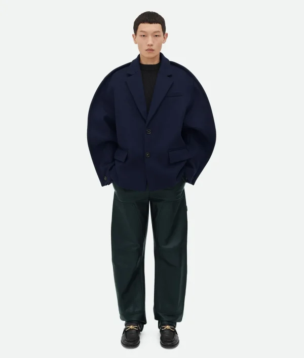 Bottega Veneta Melange Wool Felt Coat> Coats