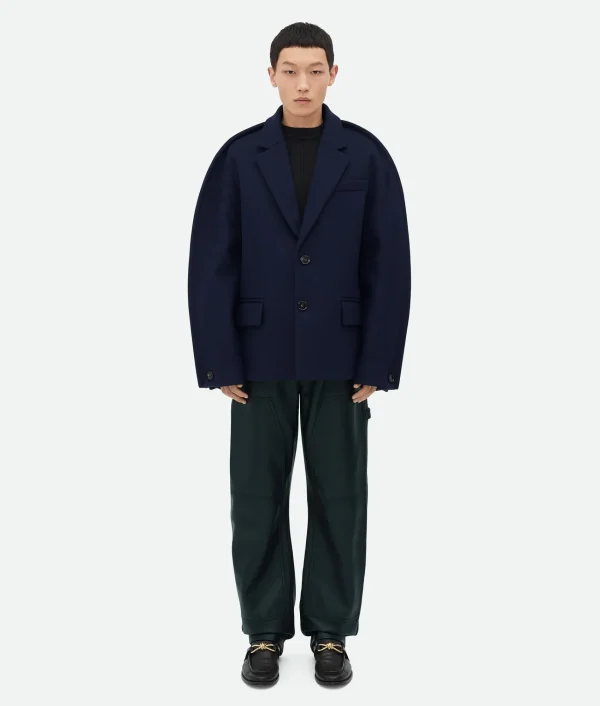 Bottega Veneta Melange Wool Felt Coat> Coats