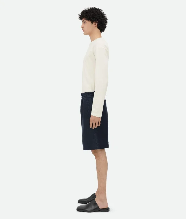 Bottega Veneta Mini Intrecciato Leather Shorts> Leather | Trousers And Shorts