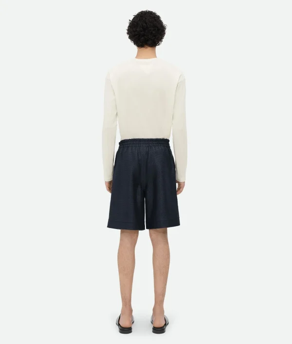 Bottega Veneta Mini Intrecciato Leather Shorts> Leather | Trousers And Shorts