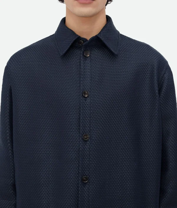 Bottega Veneta Mini Intrecciato Leather Shirt> Shirts | Leather