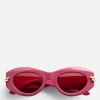 Bottega Veneta Mitre Oval Sunglasses>Women Sunglasses | Sunglasses