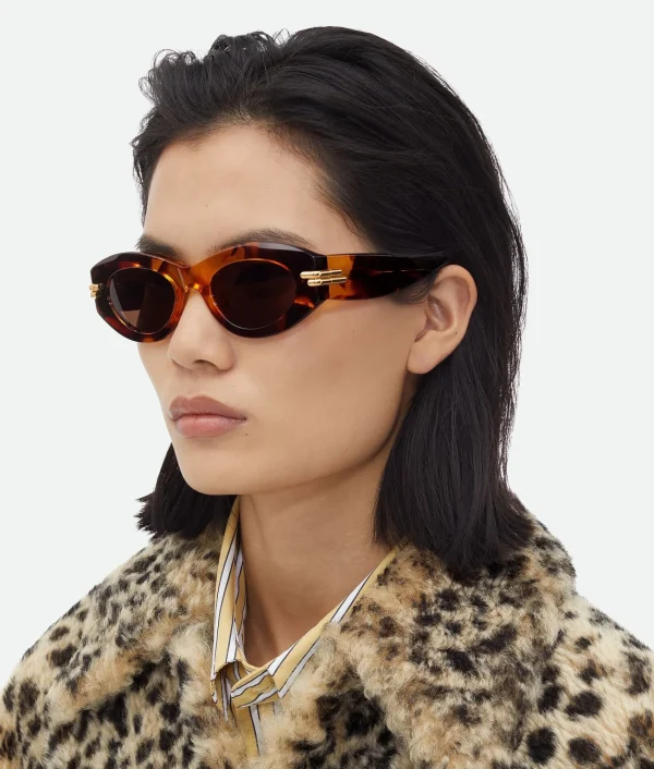 Bottega Veneta Mitre Oval Sunglasses>Women Sunglasses | Sunglasses
