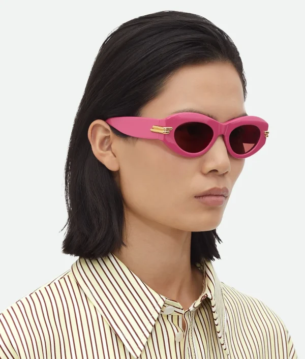 Bottega Veneta Mitre Oval Sunglasses>Women Sunglasses | Sunglasses