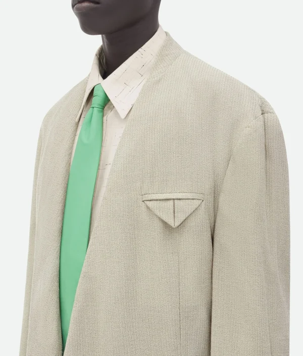 Bottega Veneta Mouline Wool Silk Jacket> Jackets