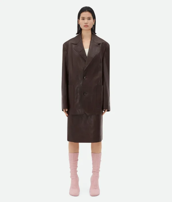 Bottega Veneta Nappa Leather Jacket>Women Jackets