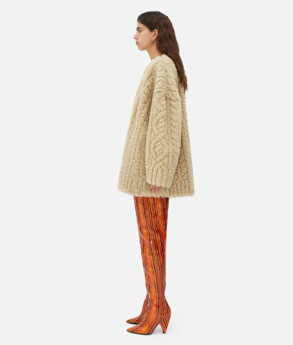 Bottega Veneta Needlepunch Shearling Jumper>Women Knitwear