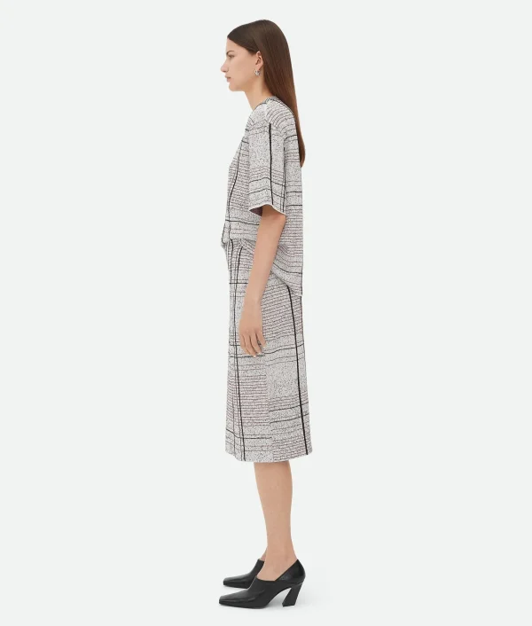 Bottega Veneta Notebook Cotton Viscose Jacquard Skirt>Women Skirts