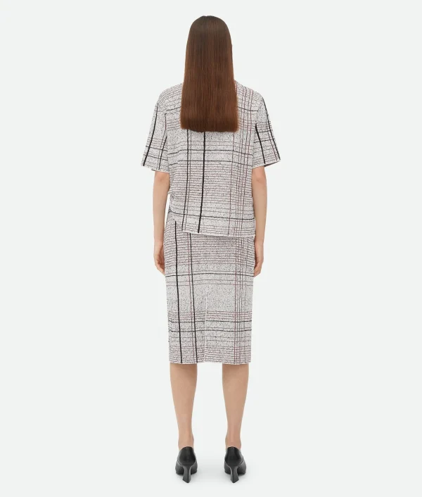 Bottega Veneta Notebook Cotton Viscose Jacquard Skirt>Women Skirts