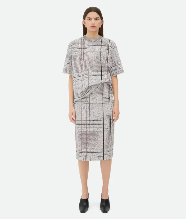 Bottega Veneta Notebook Cotton Viscose Jacquard Skirt>Women Skirts