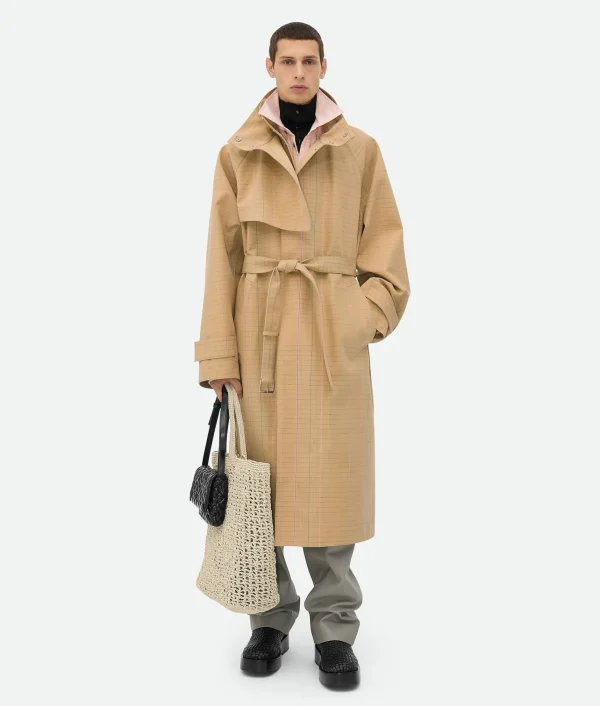 Bottega Veneta Notebook Wool Cotton Trench Coat> Coats