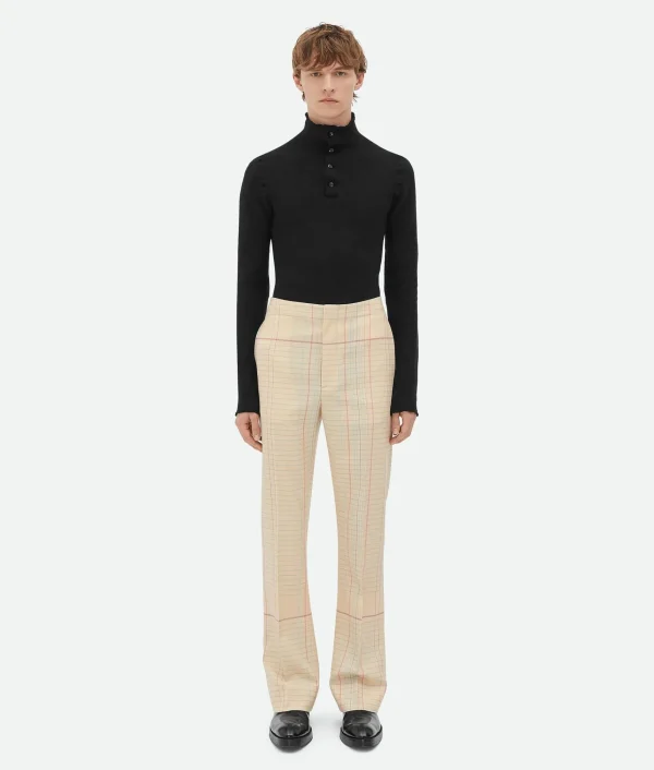 Bottega Veneta Notebook Wool Twill Flared Trousers> Trousers And Shorts