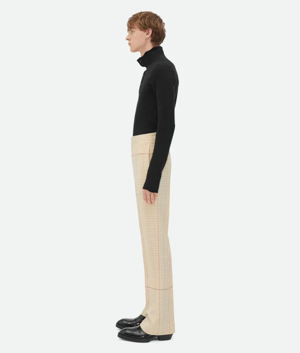 Bottega Veneta Notebook Wool Twill Flared Trousers> Trousers And Shorts