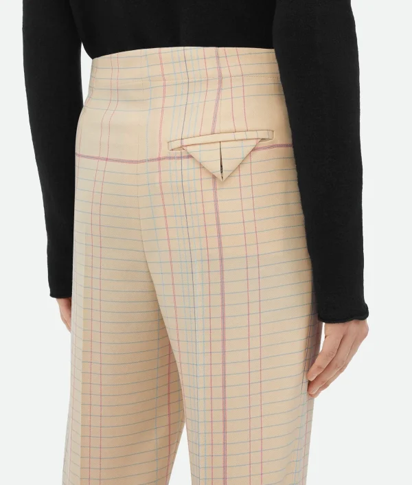 Bottega Veneta Notebook Wool Twill Flared Trousers> Trousers And Shorts
