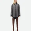 Bottega Veneta Ostrich-Effect Leather Double Shirt Dress>Women Leather | Dresses