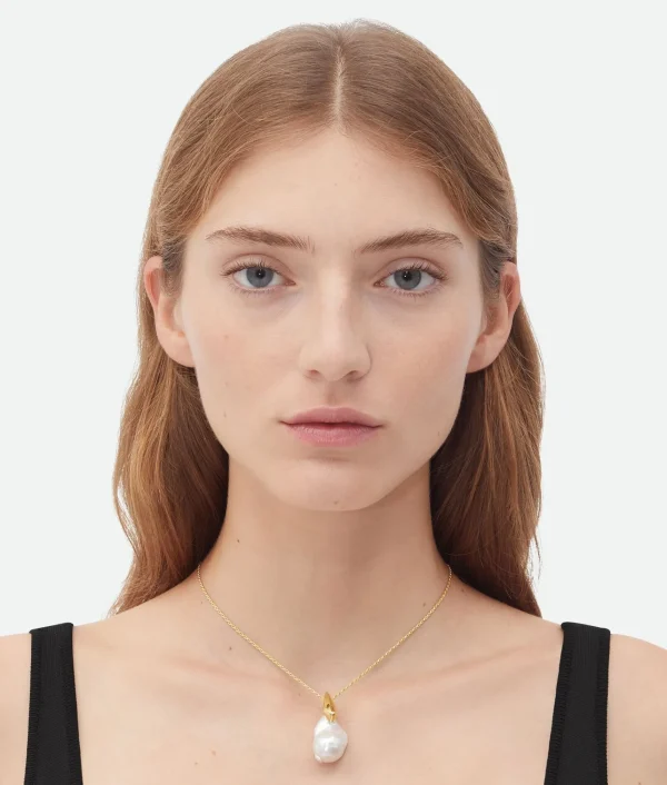 Bottega Veneta Pearl Pendant>Women Necklaces