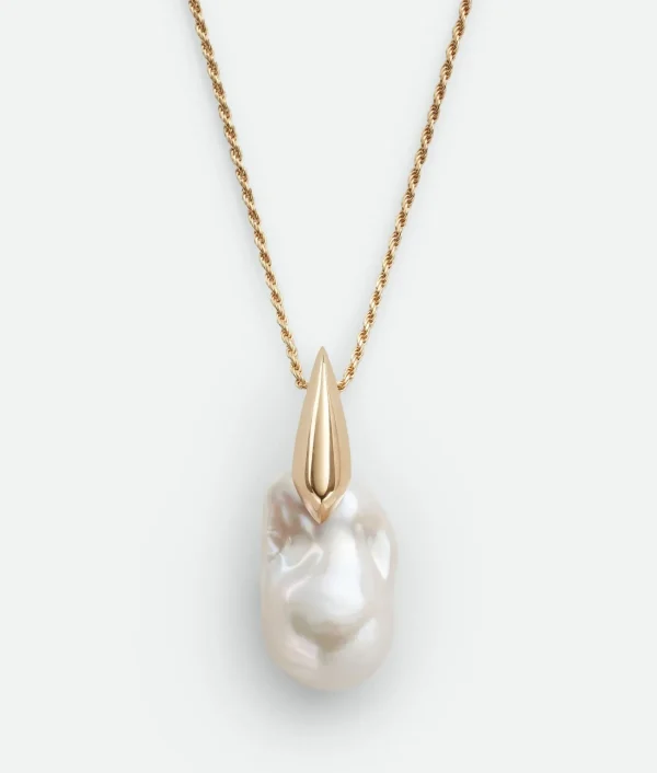 Bottega Veneta Pearl Pendant>Women Necklaces