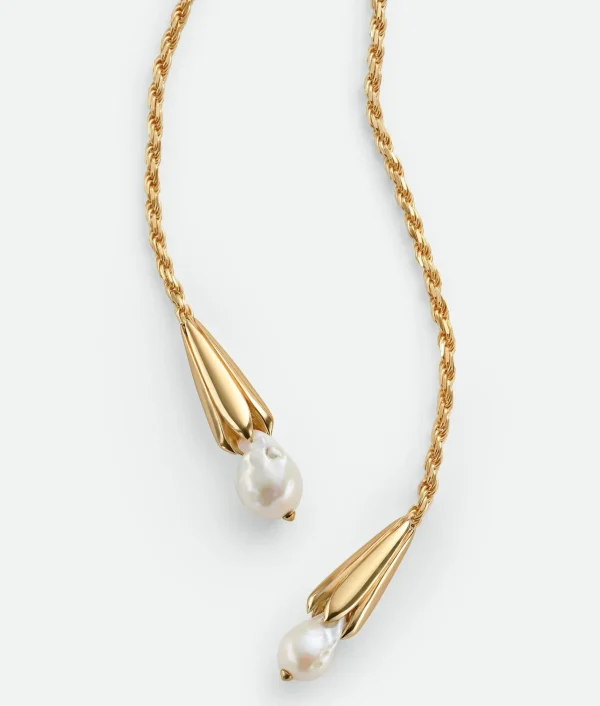 Bottega Veneta Pearl Scarf Necklace>Women Necklaces
