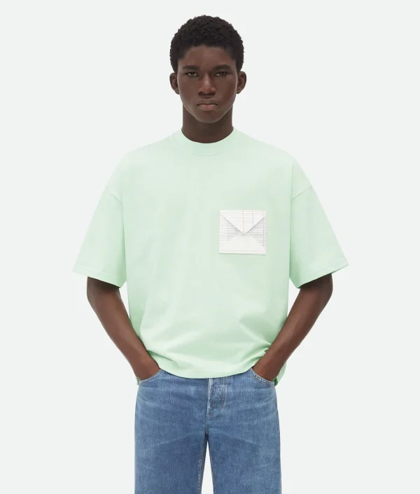 Bottega Veneta Pima Cotton Jersey Oversized T-Shirt> T-Shirts