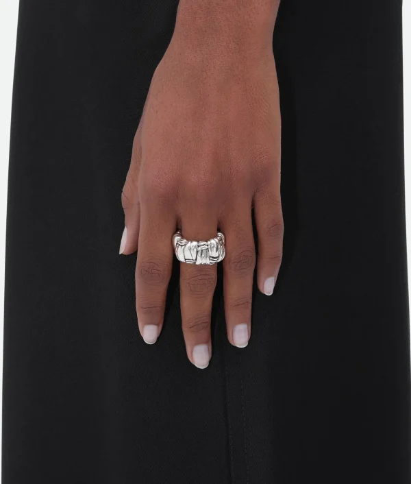 Bottega Veneta Pleat Ring>Women Rings